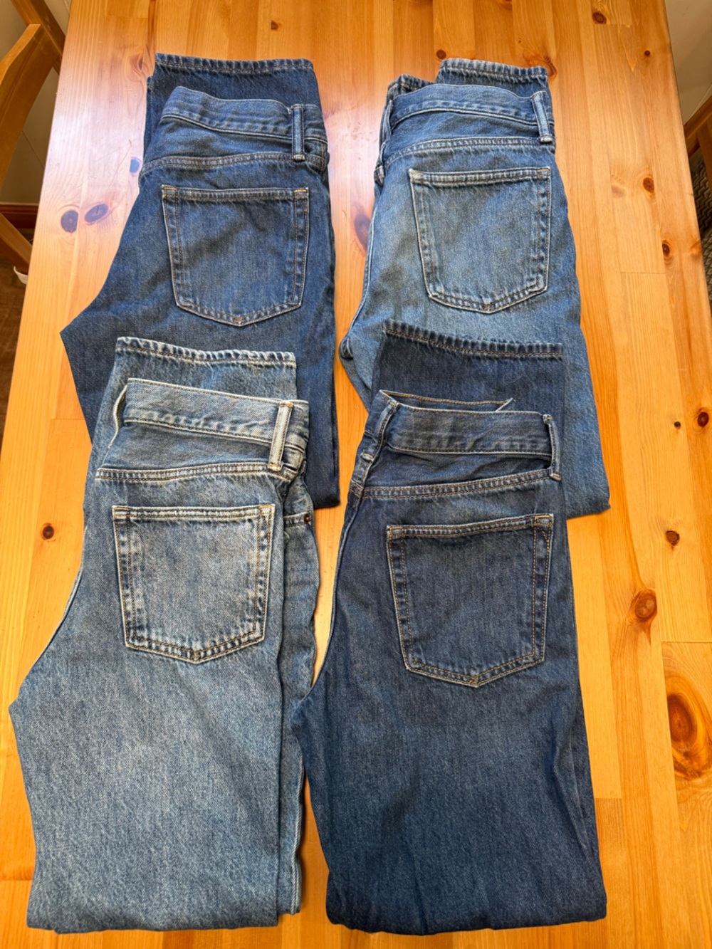 GAP Kids Jeans - Light Blue, Medium Blue, Dark Blue